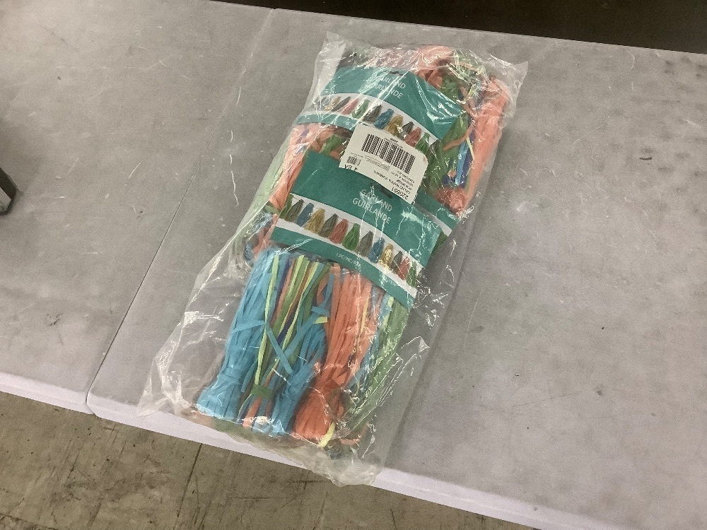 Lot of (4) Cases of Summer Rafia Garland, 24/Case - Image 1 - Lot 194