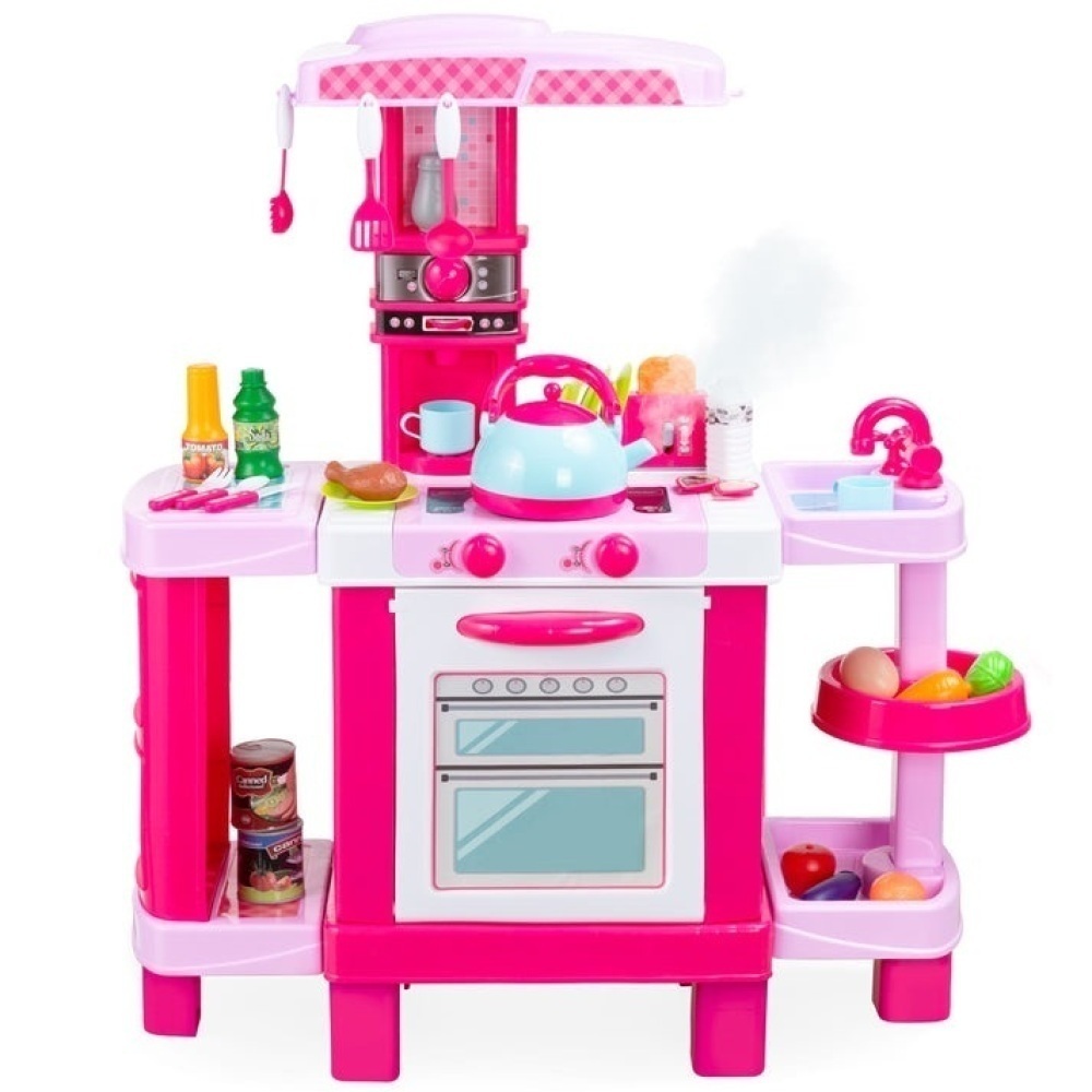 Pretend Play Kitchen Toy Set for Kids with Water Vapor Teapot - Image 1 - Lot 294
