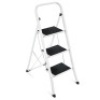 3-Step Portable Folding Step Ladder w/ Non-Slip Feet, 330lb Capacity - Thumbnail 1