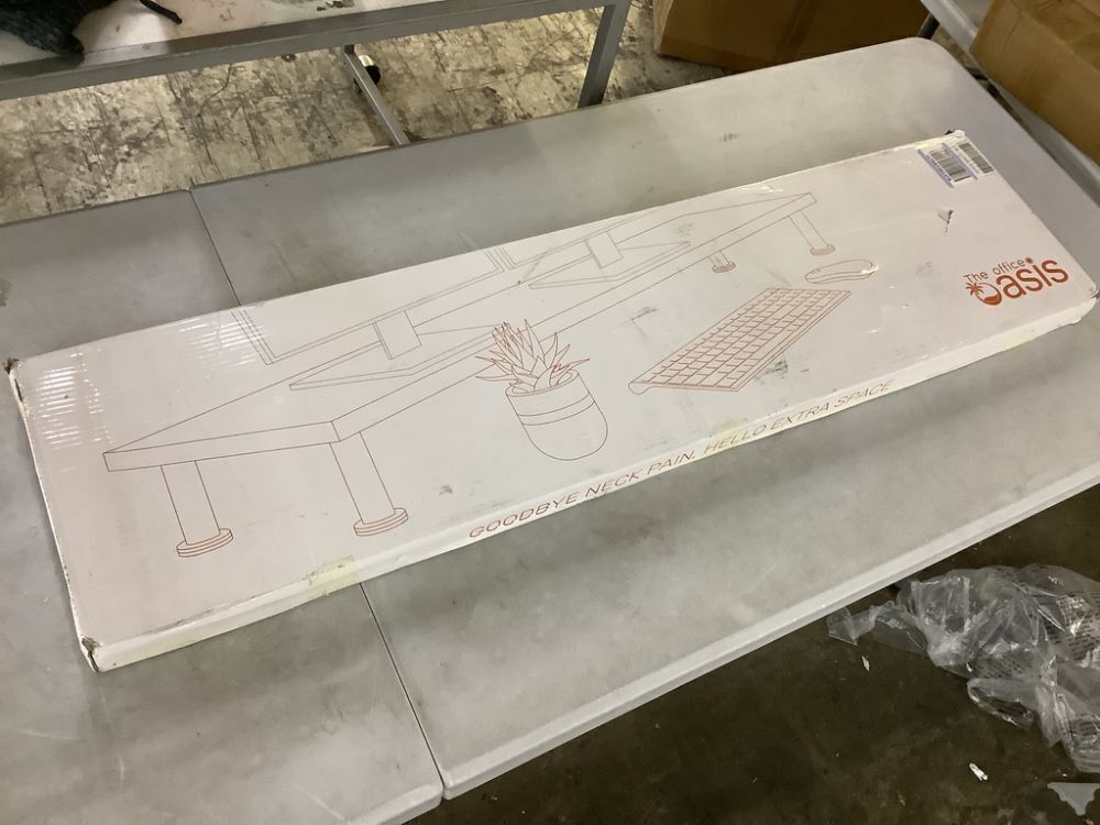 Bamboo Dual Monitor Stand  - Image 2 - Lot 314