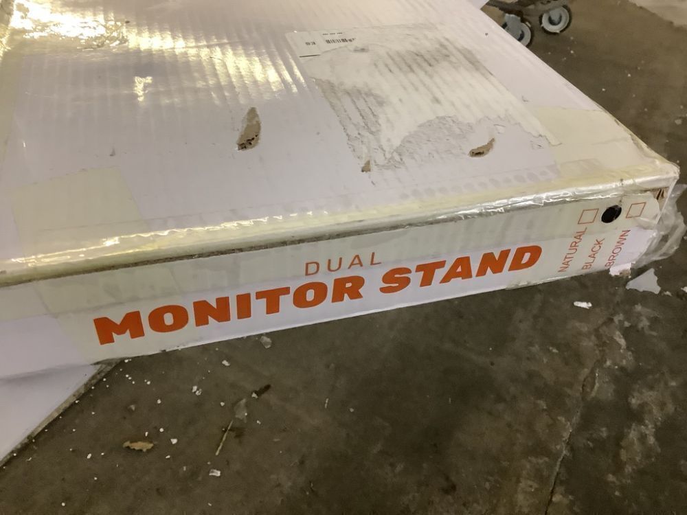 Bamboo Dual Monitor Stand  - Image 6 - Lot 314