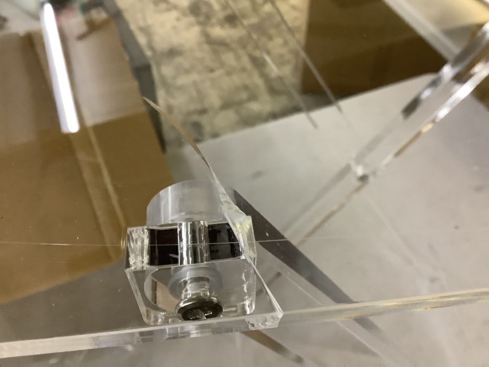 Folding Acryclic Tray Table - Small Interior Crack  - Image 4 - Lot 326