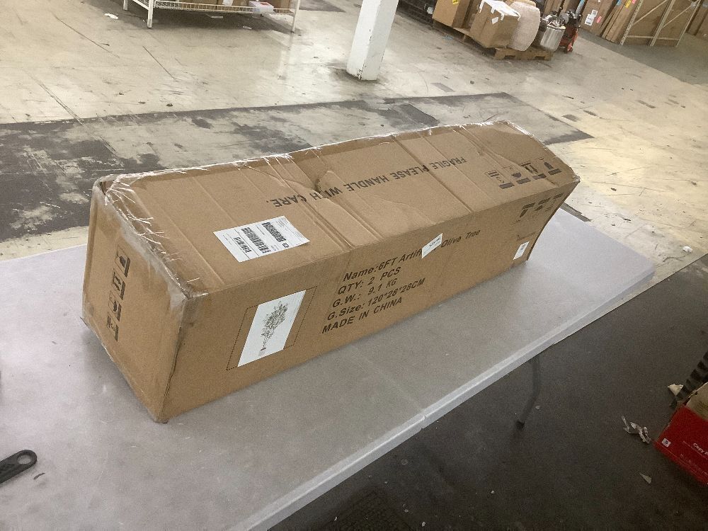 6' Faux Olive Tree with Tall Pot - Image 1 - Lot 329WG