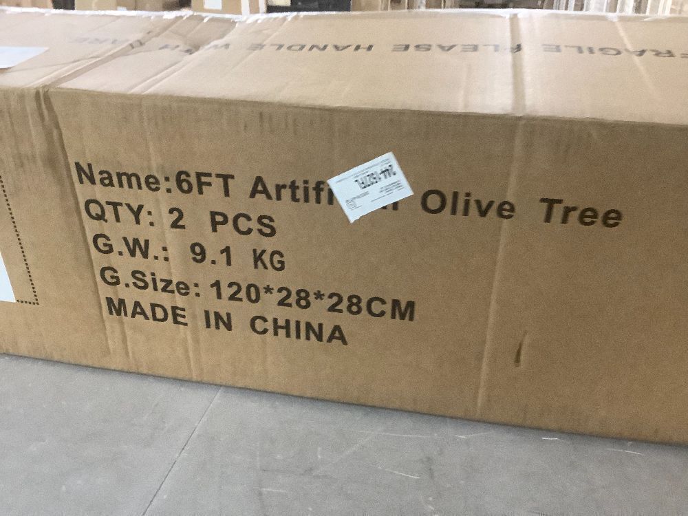 6' Faux Olive Tree with Tall Pot - Image 3 - Lot 329WG