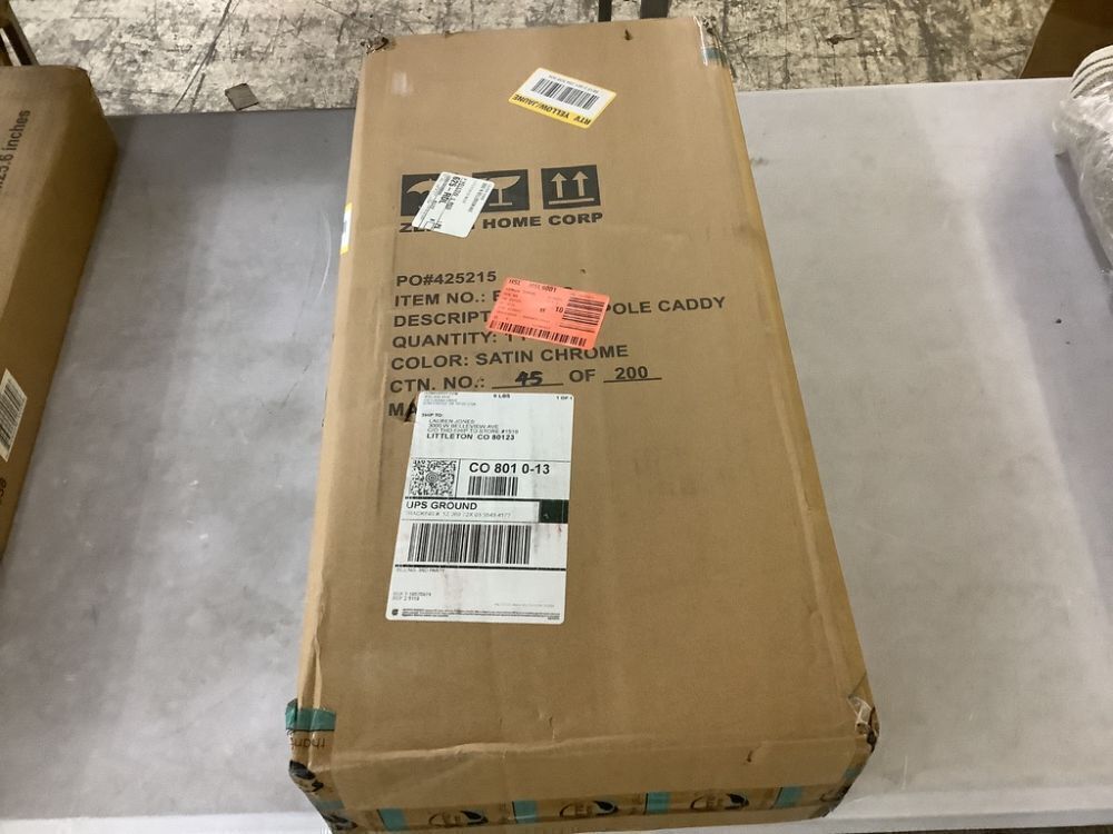 Zenna Home Tension Pole Shower Caddy in Chrome - Image 2 - Lot 330JF