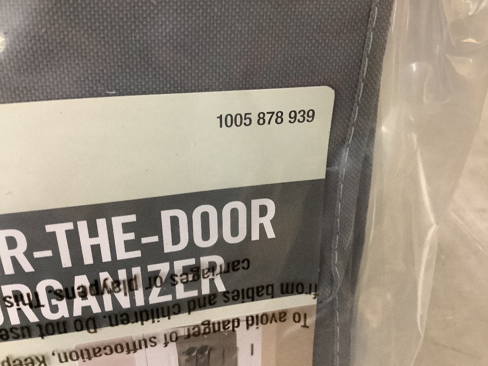 Lot of (6) Everbilt 62.60 in. H 12-Pair Gray Fabric Hanging Shoe Organizers - Image 4 - Lot 332JF