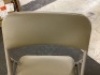 Flash Furniture Hercules Series Curved Triple Braced & Double Hinged Beige Vinyl Upholstered Metal Folding Chair - Thumbnail 4