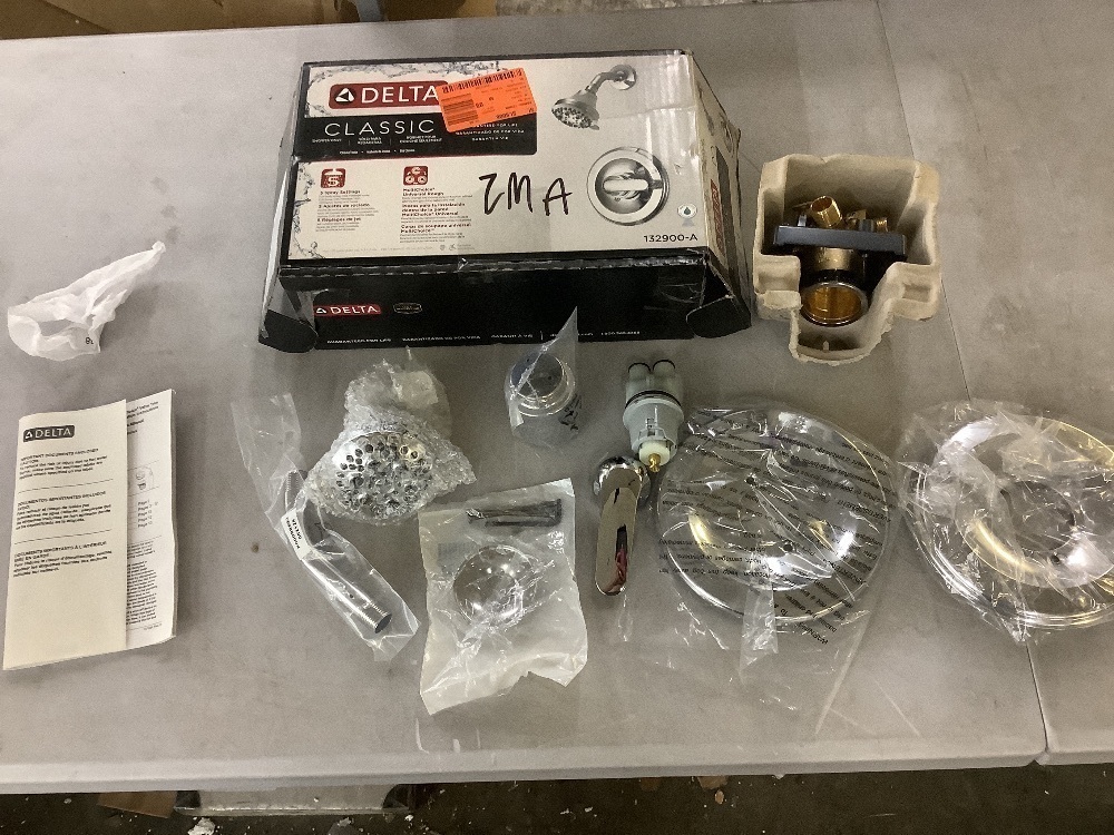 Delta Classic Single-Handle 5-Spray Shower Faucet in Chrome (Valve Included) - Image 2 - Lot 365JF