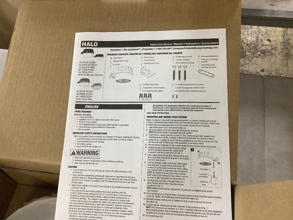 HALO AL 30-Watt Equivalent Integrated LED Bronze Dusk to Dawn Area Light, 5000K - Image 4 - Lot 369JF