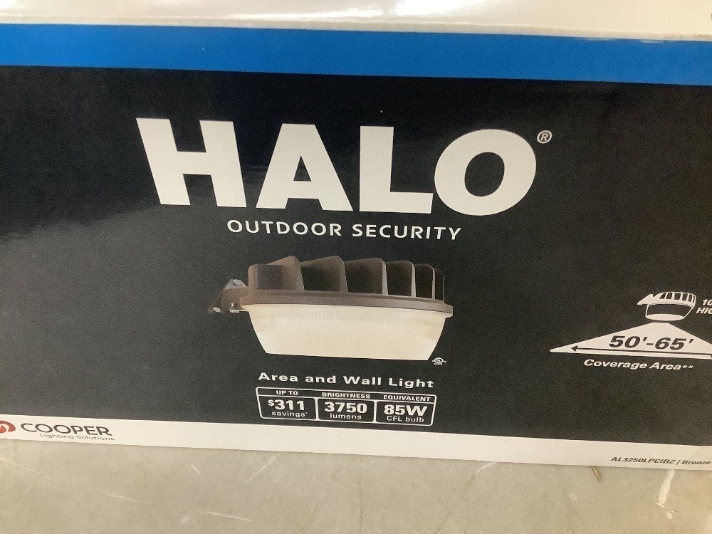HALO AL 30-Watt Equivalent Integrated LED Bronze Dusk to Dawn Area Light, 5000K - Image 5 - Lot 369JF