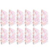 12-Piece Artificial Silk Rose Flower Wall Panel - Thumbnail 1