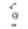 Delta Classic Single-Handle 5-Spray Tub and Shower Faucet with Stops in Chrome (Valve Included) - Thumbnail 1
