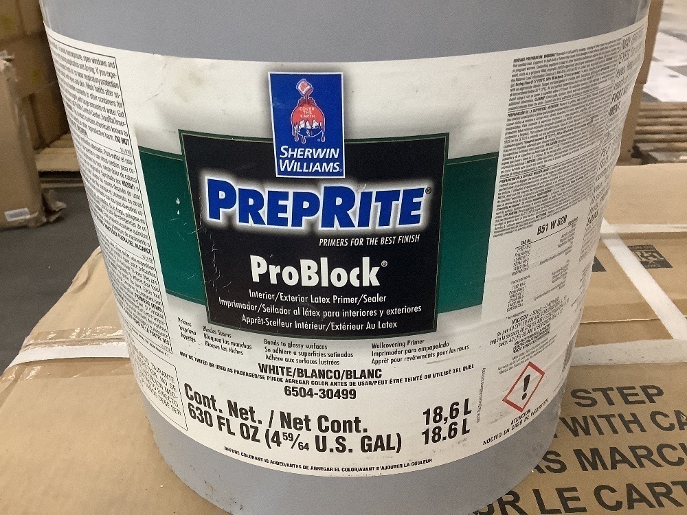 5-Gallon Bucket of Sherwin Williams PrepRite ProBlock. Unopened Old Stock. Unknown Condition Inside - Image 2 - Lot 561JF