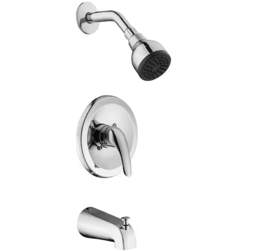 Glacier Bay Aragon Single-Handle 1-Spray Tub and Shower Faucet in Chrome (Valve Included) - Image 1 - Lot 572JF