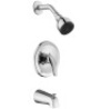 Glacier Bay Aragon Single-Handle 1-Spray Tub and Shower Faucet in Chrome (Valve Included) - Thumbnail 1