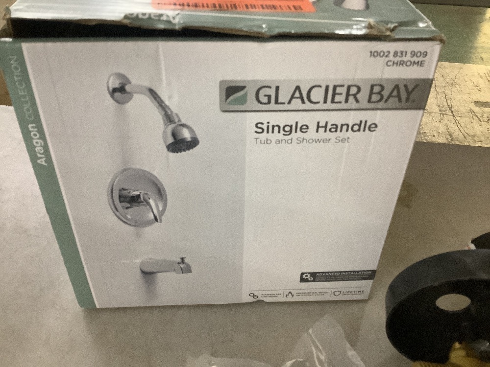 Glacier Bay Aragon Single-Handle 1-Spray Tub and Shower Faucet in Chrome (Valve Included) - Image 3 - Lot 572JF