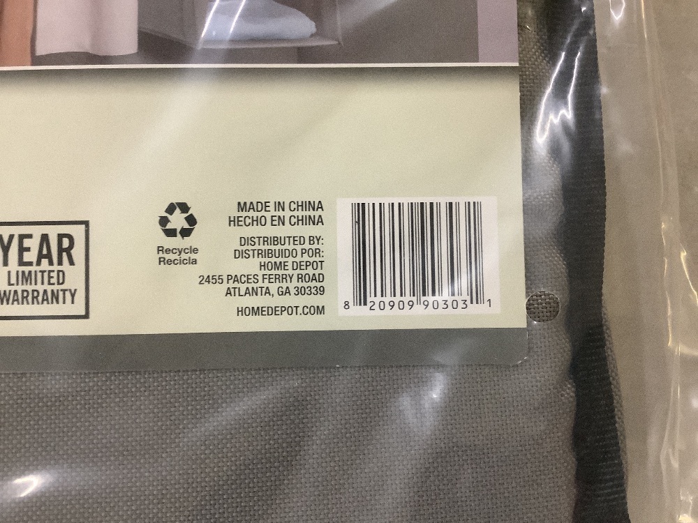 Lot of (2) Everbilt 5-Pocket Hanging Fabric Shelves - Image 4 - Lot 575JF