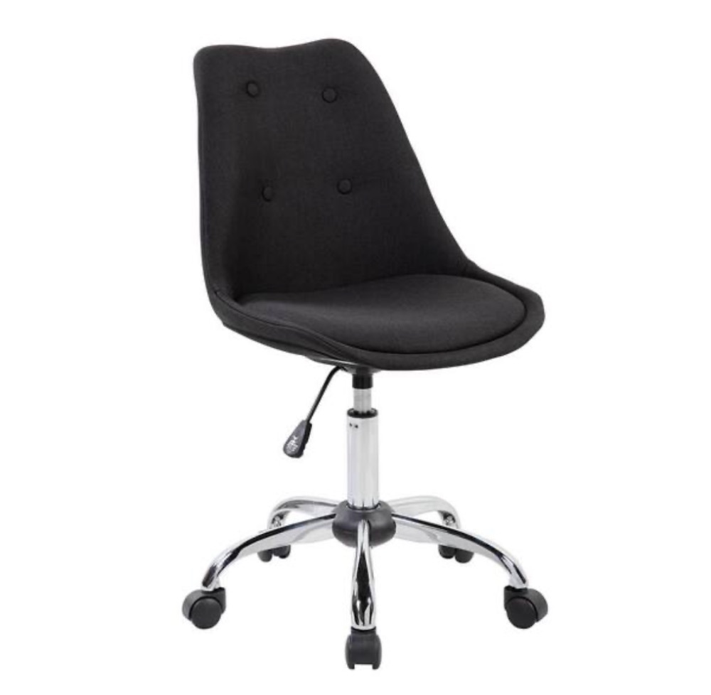 Techni Sport Black Armless Task Chair with Buttons - Image 1 - Lot 766JF