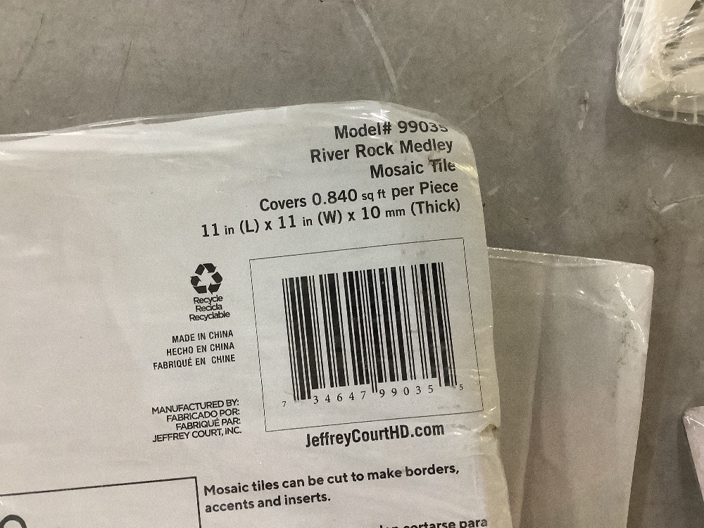 (6) Pieces of Mosaic Style Wall Tile - Image 10 - Lot 875JF