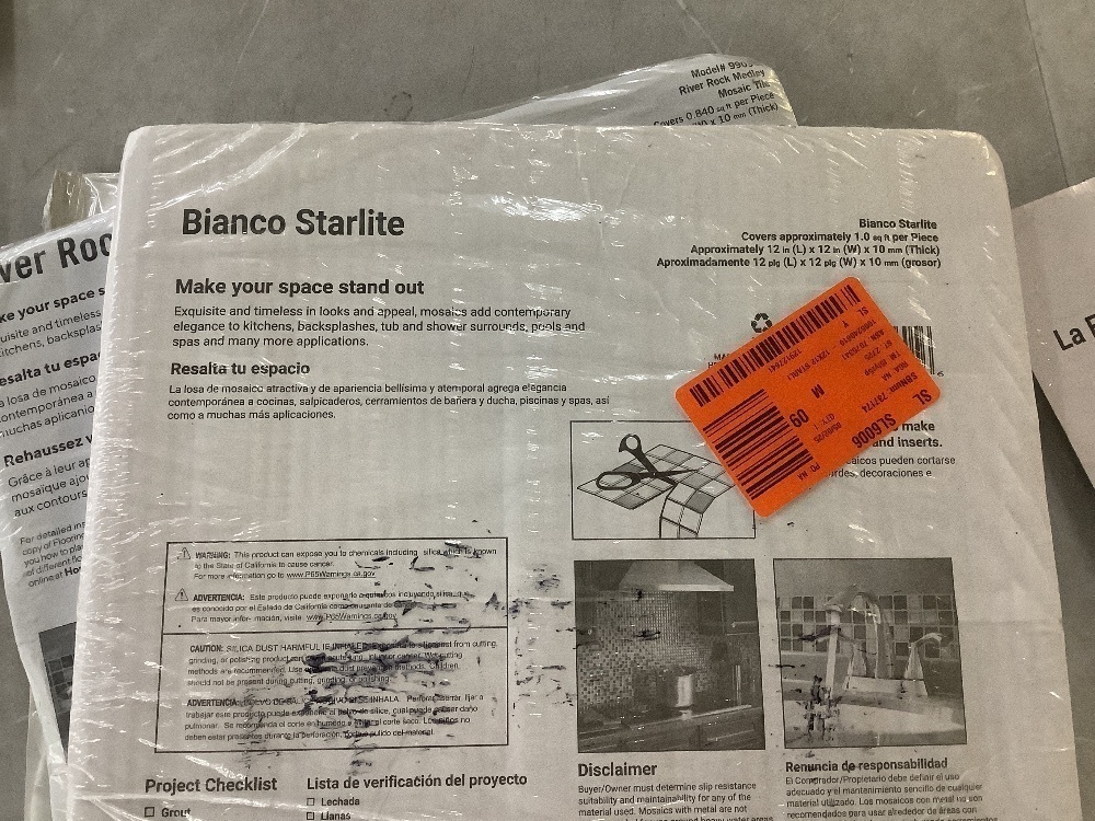 (6) Pieces of Mosaic Style Wall Tile - Image 12 - Lot 875JF