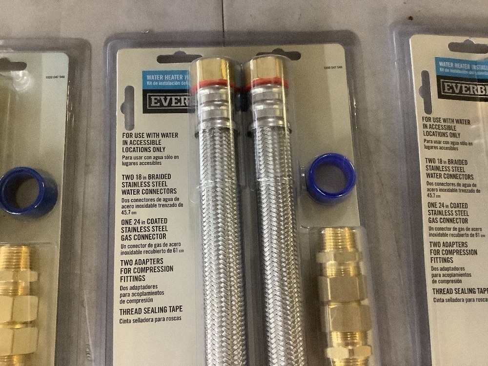 Lot of (5) Everbilt Gas Water Heater Installation Kits - Image 4 - Lot 876JF