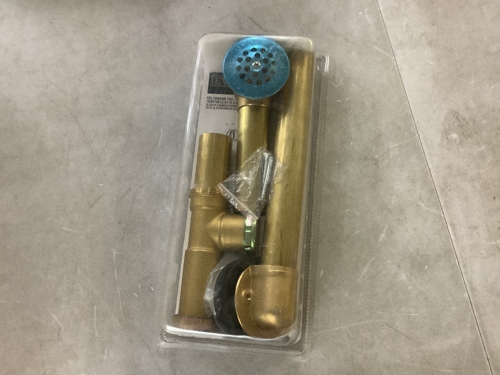 Everbilt Trip Lever 1-1/2 in. 20-Gauge Brass Pipe Bath Waste and Overflow Drain in Chrome - Image 4 - Lot 878JF