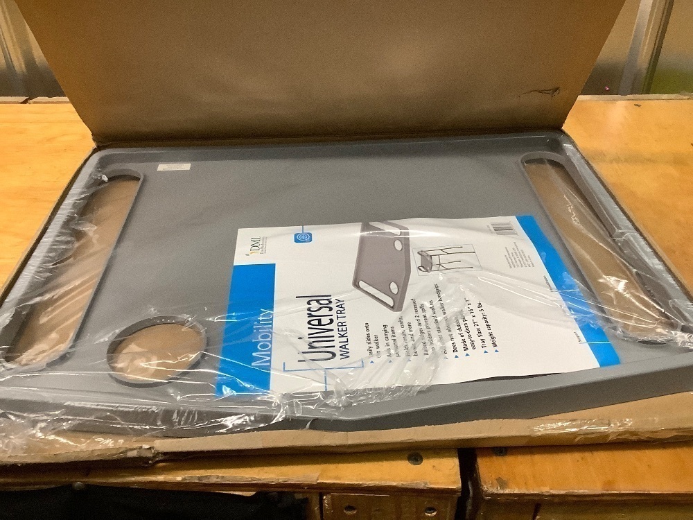DMI Walker Tray With Cup Holders, Walker Tray For Folding Walkers, Gray - Image 2 - Lot 2825