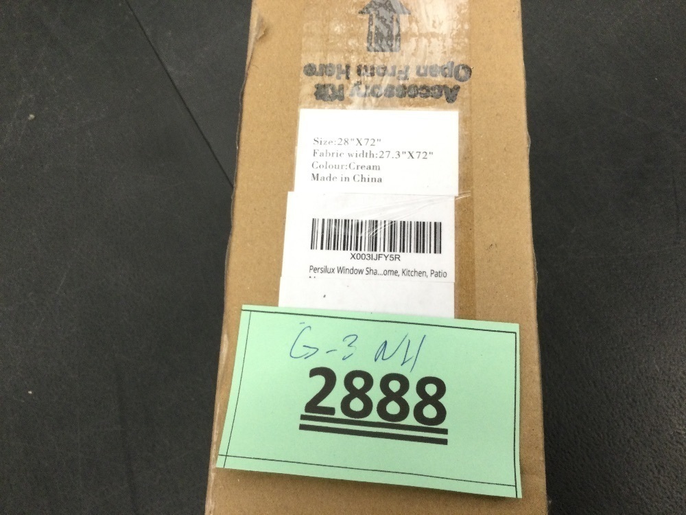 Persilux Window Shades Free-Stop Cordless Light Filtering Roller Shades for Windows (Cream 28" W x 72" H) - Image 3 - Lot 2888