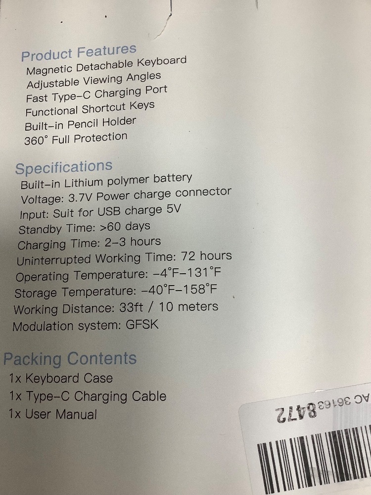 Universal Touchpad Keyboard Case for Tablets - Image 3 - Lot 3103