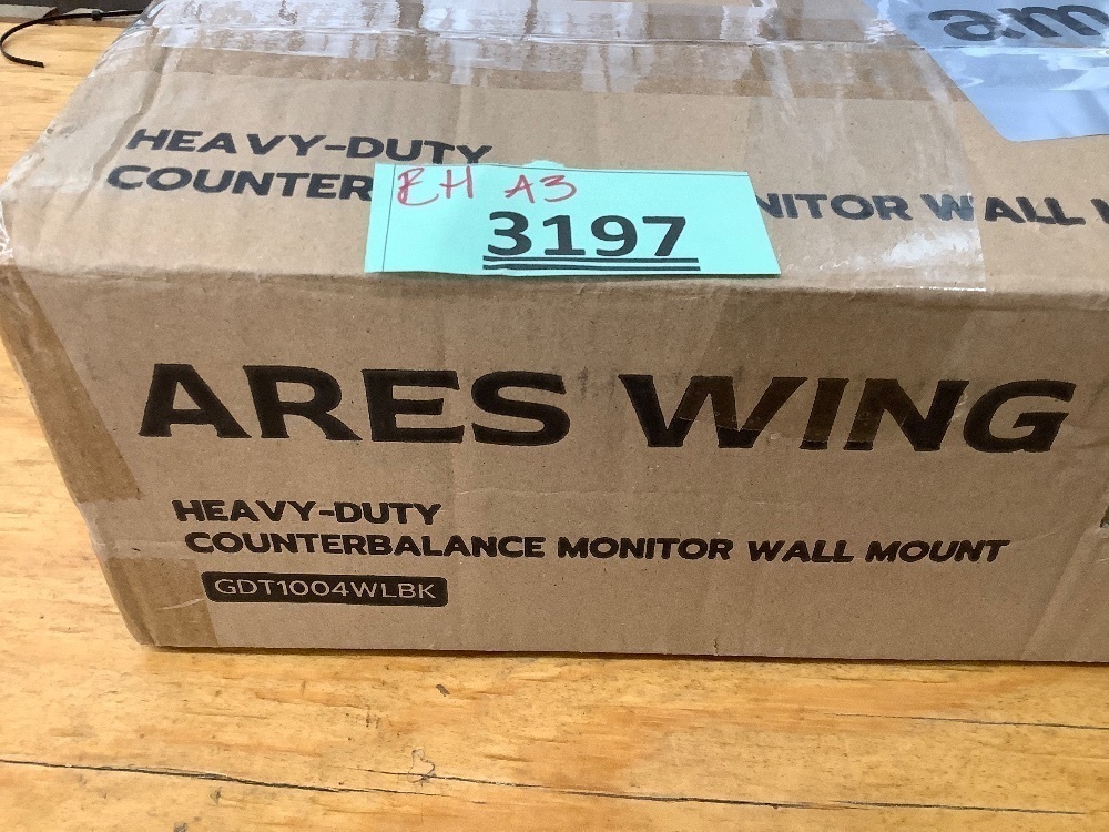 ARES WING Wall Mount Monitor Arm for 17-49 Inch Ultrawide Screens, Heavy Duty Single Monitor Mount Holds 44 lbs, Fully Adjustable Gas Spring Wall Mount, 75x75/100x100 VESA Mount, Black - Image 4 - Lot 3197