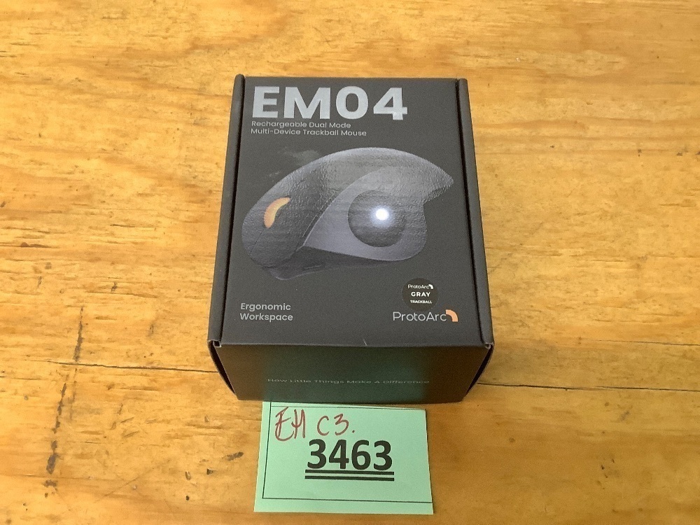 EM04 Rechargeable Dual Mode Multi-Device Trackball Mouse - Image 3 - Lot 3463