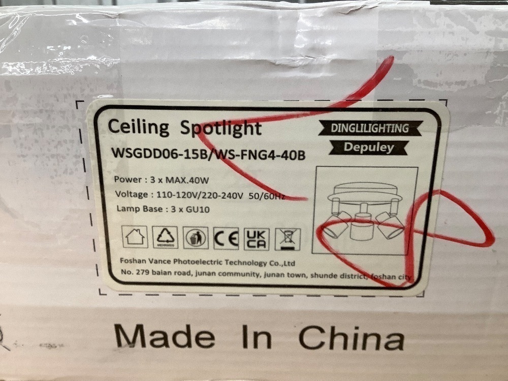 Depuley 3 Light Modern Flush Mount Ceiling Spotlight - Image 4 - Lot 3467