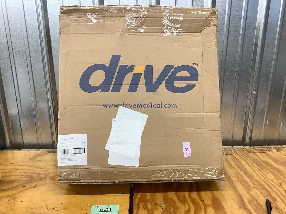 Drive Medical 11148-1 Folding Steel Bedside Commode Chair, Portable Toilet - Image 4 - Lot 3501