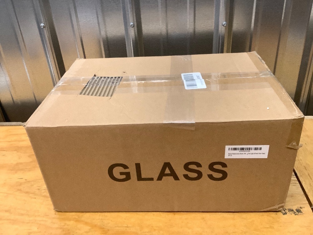 Fixture Replacement Shade, E26 Base with 1-5/8" Fitter, Cone Replacement Shade for Pendant Light, Wall Sconce, Vanity Light, Table Lamp, Ceiling Fan Light (6 Pack Clear Glass) - Image 3 - Lot 3631