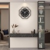 Large Wall Clocks for Living Room Decor 16 inch Silent Modern Wall Clocks Wall Clock Battery Operated Non Ticking Black Wood Decorative Clock Wall for Kitchen Bedroom Office Classroom - Thumbnail 1