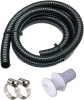 Bilge Pump Installation Kit Bilge Pump Hose Plumbing Kit | 6 FT Premium Quality Kink-free Flexible PVC Hose | Includes 2 Hose Clamps and Thru-Hull Fitting (1/8 Inch) - Thumbnail 1