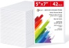 Simetufy 42 Pack 5x7 Inch Canvas Boards for Painting, 8oz Pre-Primed Small Canvas Panels, Acid-Free 100% Cotton for Acrylics Oil Watercolor Paints - Thumbnail 1