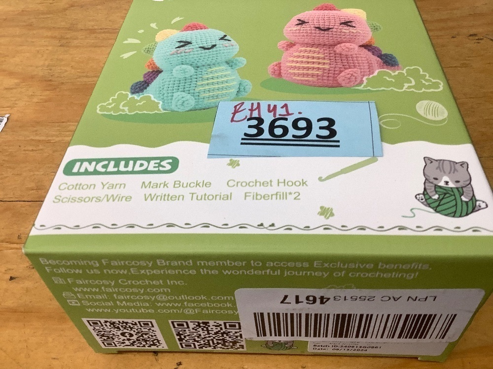 Faircosy Dinosaur Crochet Kit for Beginners - Image 4 - Lot 3693