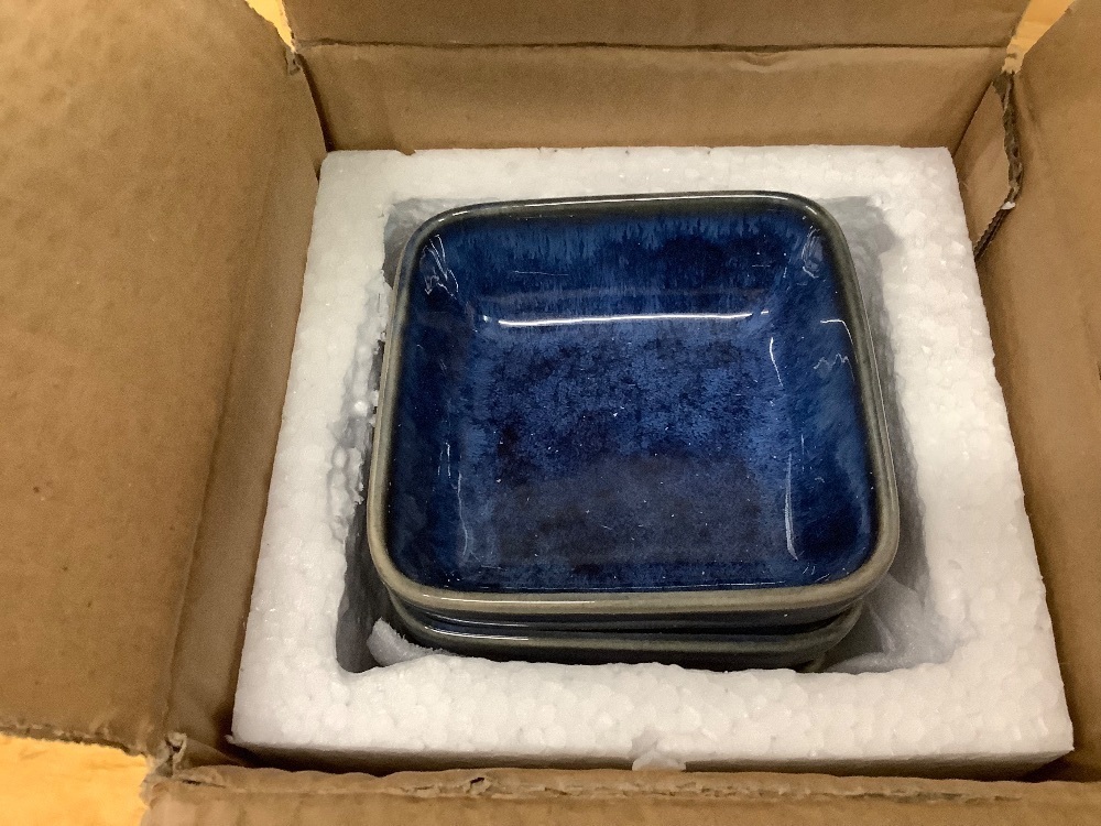 vancasso Stern 6 Oz Dipping Bowls, 3.7 Inches Ceramic Soy Sauce Dish, Square Side Dishes, Small Appetizer Plates Set of 4 - Image 3 - Lot 3694