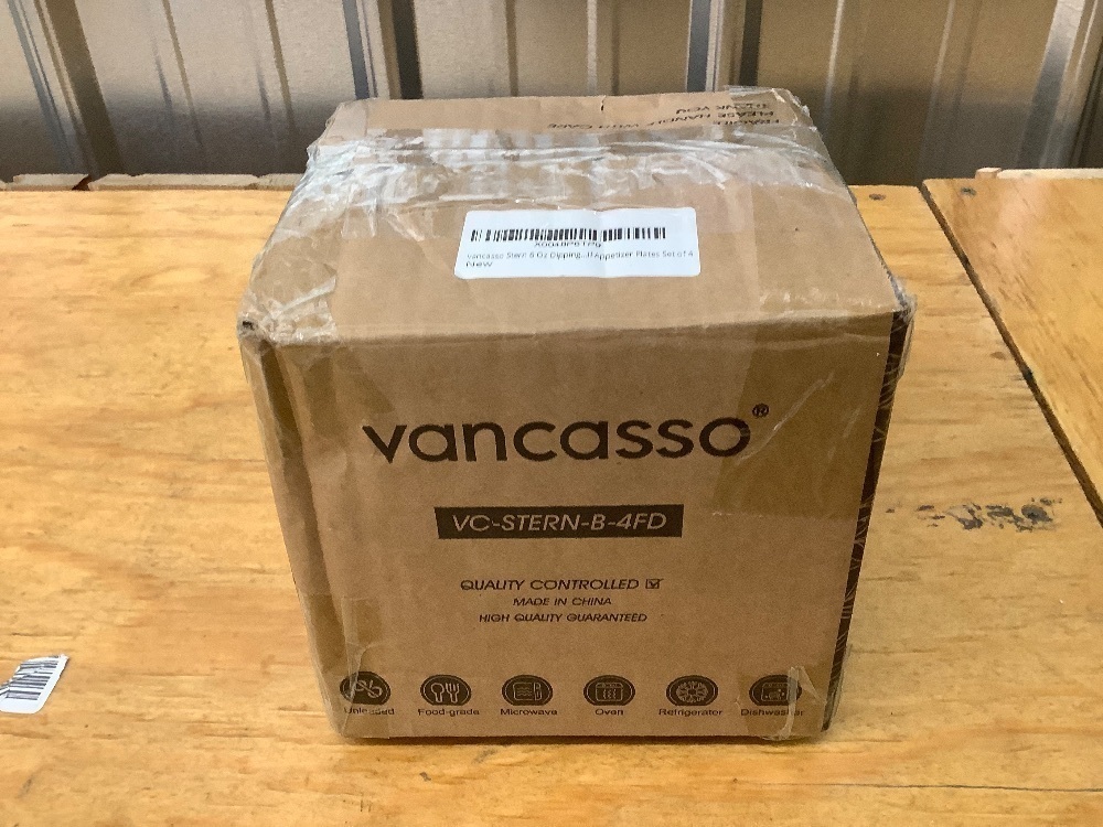 vancasso Stern 6 Oz Dipping Bowls, 3.7 Inches Ceramic Soy Sauce Dish, Square Side Dishes, Small Appetizer Plates Set of 4 - Image 4 - Lot 3694