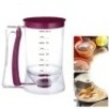 LEDMOMO Pancake Batter Dispenser Perfect Baking Tool for Cupcakes Waffles Muffin with Measuring Label - Thumbnail 1