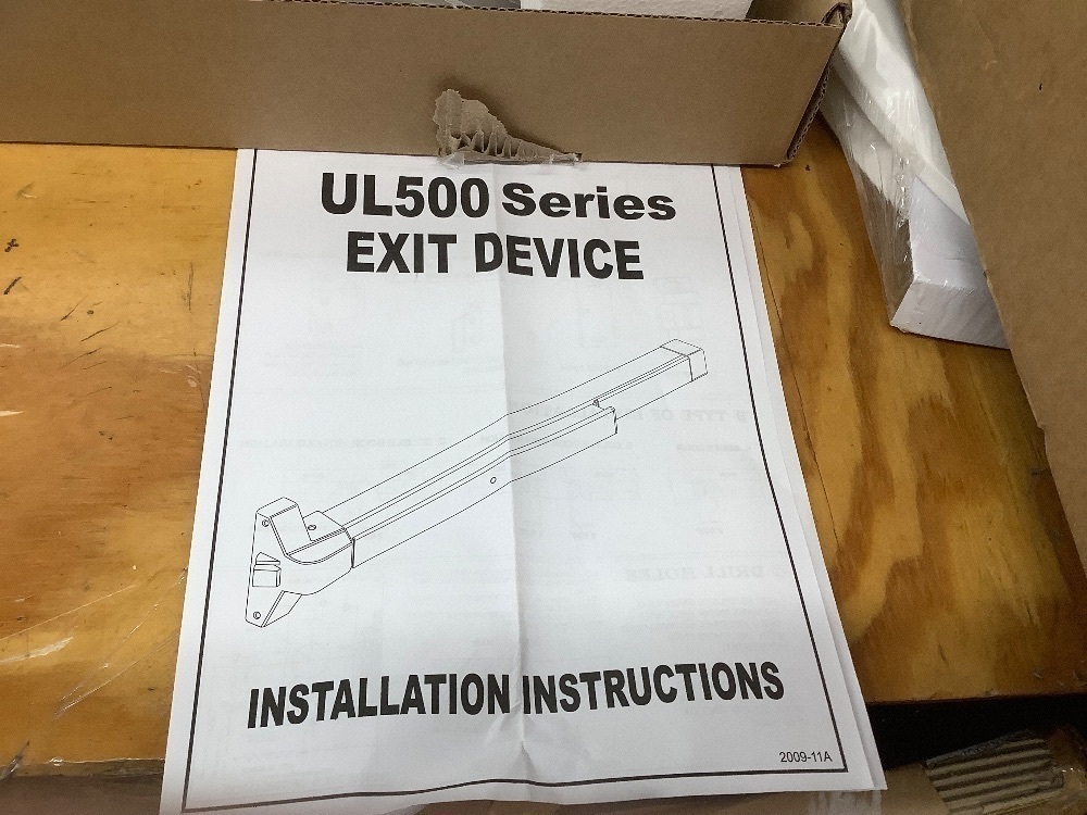 Hardware Push Bar Panic Exit Device for Emergency Exit Doors Aluminum - Image 4 - Lot 3879