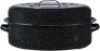 Granite Ware 19 inch oval roaster with Lid enameled steel design to accommodate up to 20 lb poultry/roast. Resists up to 932°F - Thumbnail 1