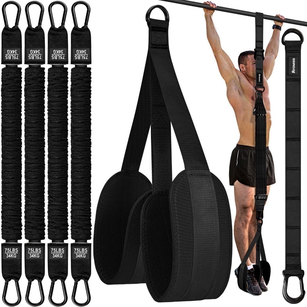 Adjustable Heavy Duty Pull Up Assist Equipment with 4 Assistance Bands - Resistance Bands for Pull Up Bar Workout - Home Gym Fitness Exercise Strength Training - Image 1 - Lot 3918