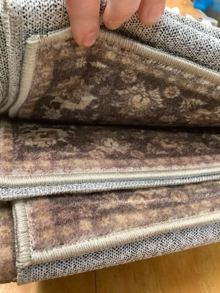 2x10 Runner Rug Machine Washable Brown Hallway - Image 4 - Lot 3926
