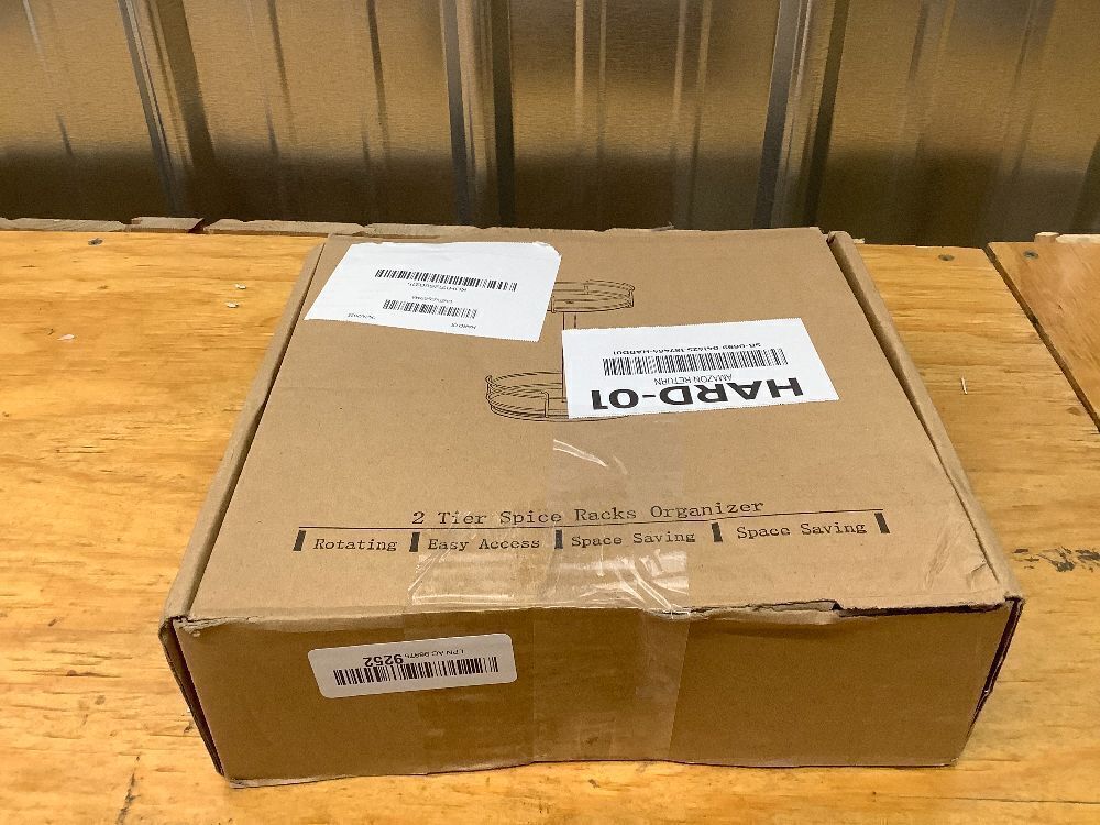 Lazy Susan Organizer, 2 Tier Lazy Susan Turntable Organizer for Cabinet, Spice Rack Organizer for Cabinet, Countertop, Bathroom, Pantry, Black - Image 4 - Lot 3927