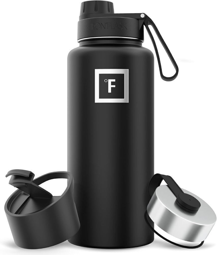 IRON °FLASK Camping & Hiking Hydration Flask with 3 Lids - Image 1 - Lot 3936
