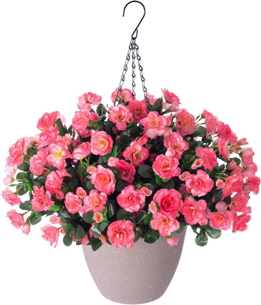 Artificial Fake Hanging Outdoor Flowers Plants - Image 1 - Lot 3941