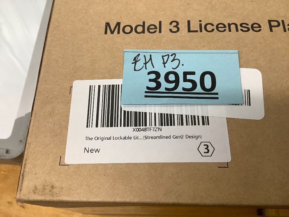 The Original Lockable License Plate Holder for 2017-2023 Tesla Model 3 - Image 2 - Lot 3950