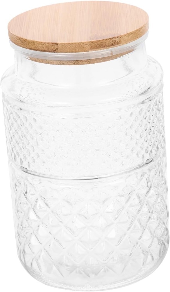 IMIKEYA Airtight Containers 2000ml Bamboo Lid Cereal Storage Canister for Kitchen - Image 1 - Lot 3955